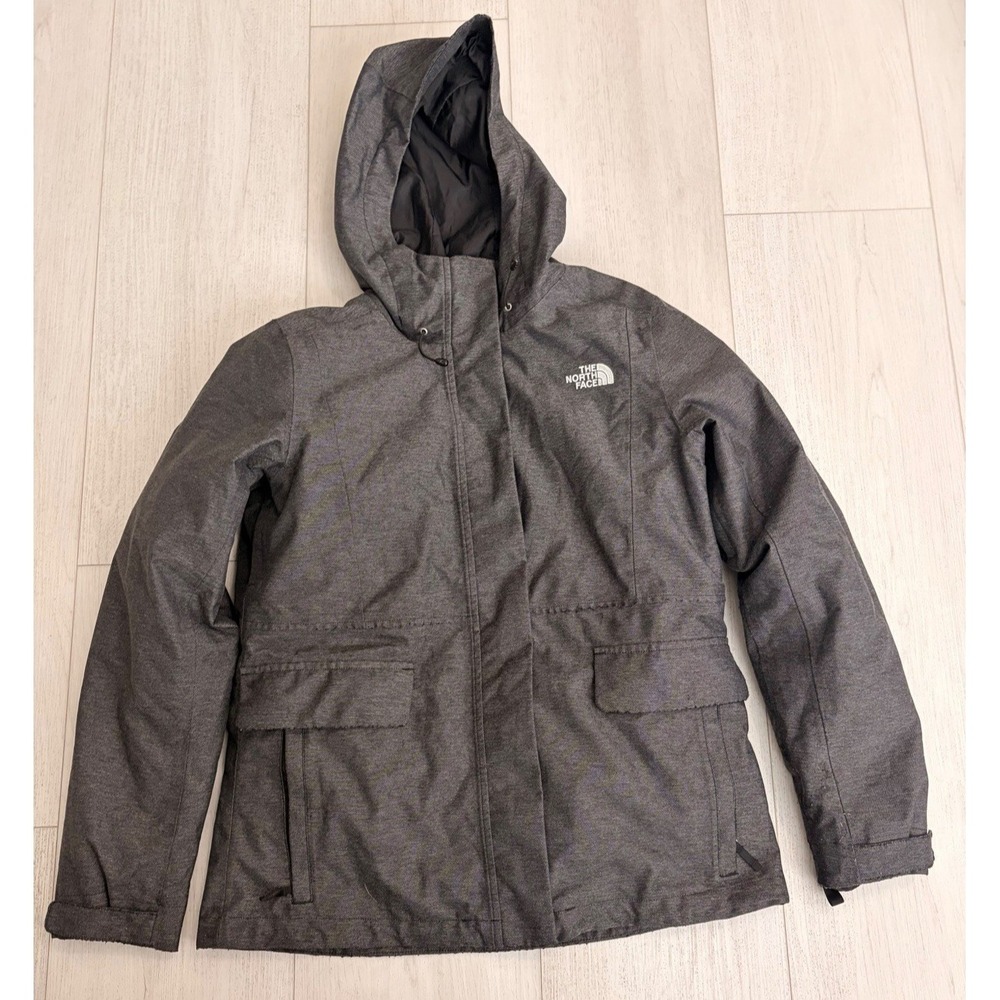 The North Face Monarch Triclimate Waterproof Coat Jacket Sz M Heathered Black